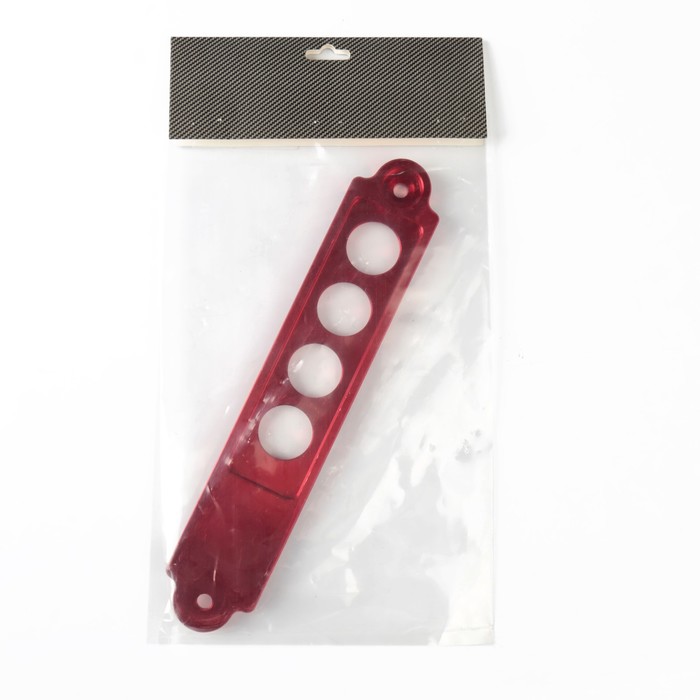 Верхняя планка крепления АКБ, металл, длина 24 см, красный