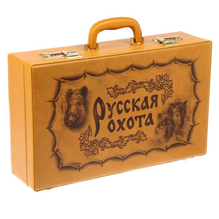 Набор в чемодане"Охота на лося"УЦЕНКА (слабое крепление)