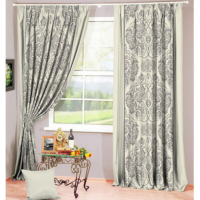 Фотошторы "Белла" 145х260 см 2шт, габардин 160гр/м2, пэ100%