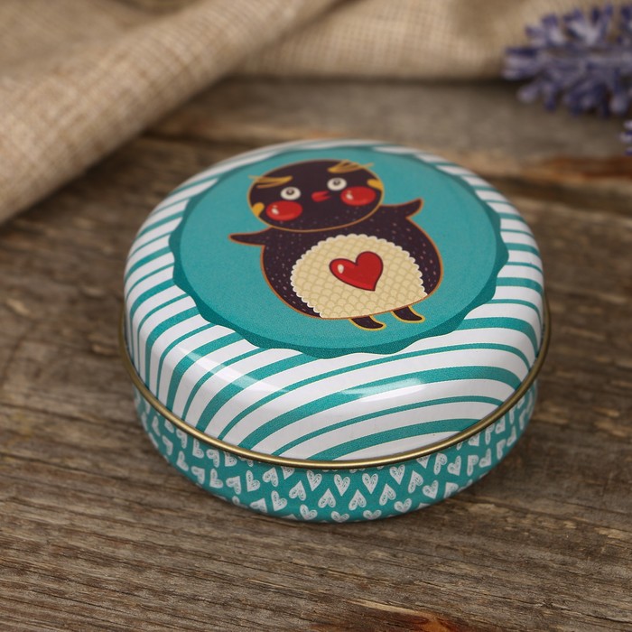 Шкатулка металл "Забавные зверята" МИКС 2,7х6,5х6,5 см