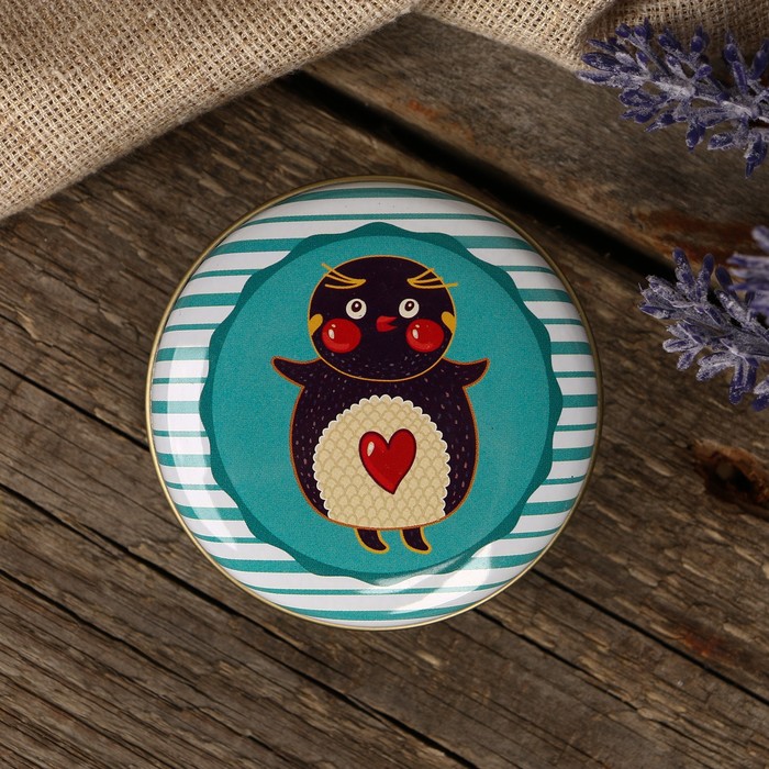 Шкатулка металл "Забавные зверята" МИКС 2,7х6,5х6,5 см