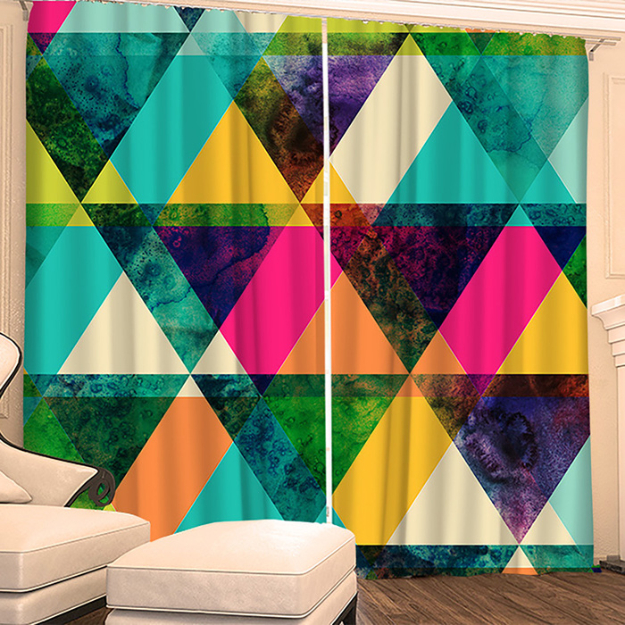 Фотошторы "Бермудский Треугольник" 145х260 см 2шт, габардин 160гр/м2, пэ100%