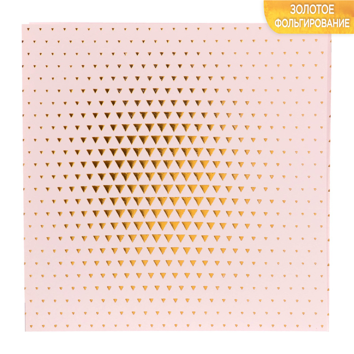 Бумага для скрапбукинга с фольгированием «Живи мечтой», 10 листов 15,5 × 15,5 см, 180 г/м