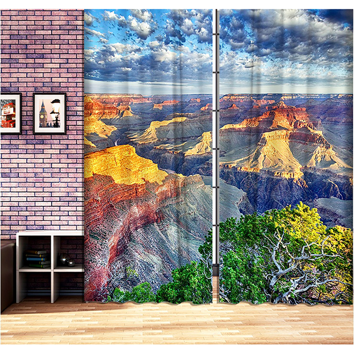 Фотошторы "Очарование" 145х260 см 2шт, габардин 160гр/м2, пэ100%