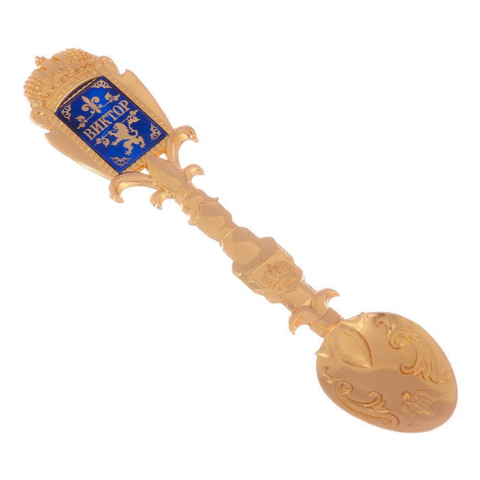 Ложка именная со вставкой "Виктор"