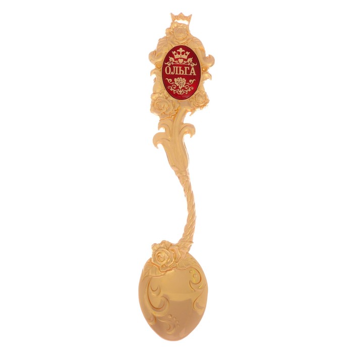 Ложка именная со вставкой "Ольга"