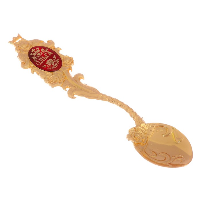 Ложка именная со вставкой "Ольга"