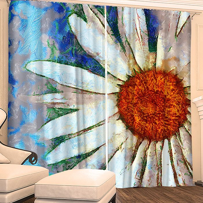 Фотошторы "Ветер" 145х260 см 2шт, габардин 160гр/м2, пэ100%