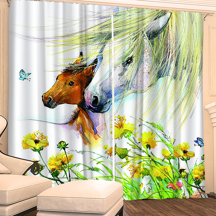 Фотошторы "Желтый Ветер" 145х260 см 2шт, габардин 160гр/м2, пэ100%