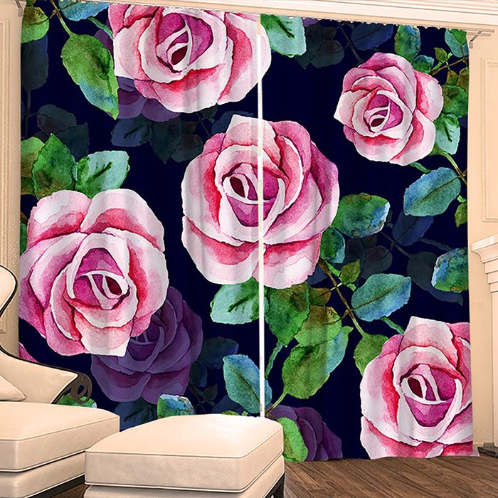 Фотошторы "Тайный Вечер" 145х260 см 2шт, габардин 160гр/м2, пэ100%