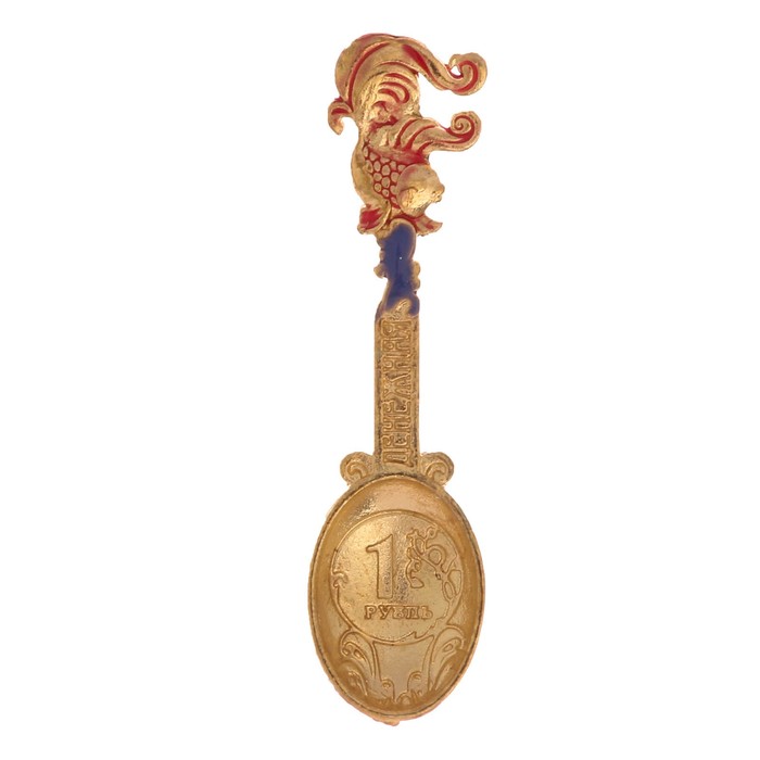 Ложка-загребушка с заливкой "Денежная рыбка"