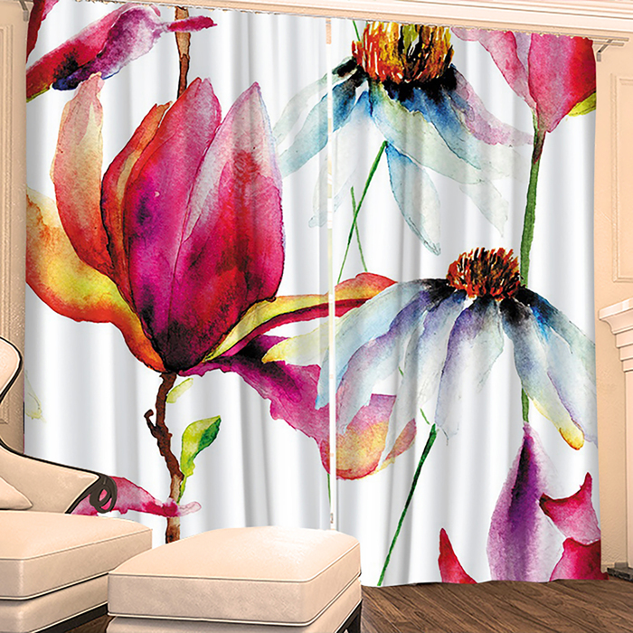 Фотошторы "Яркость Красок" 145х260 см 2шт, габардин 160гр/м2, пэ100%