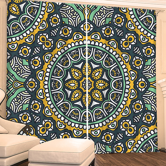 Фотошторы "Восточный Стиль" 145х260 см 2шт, габардин 160гр/м2, пэ100%