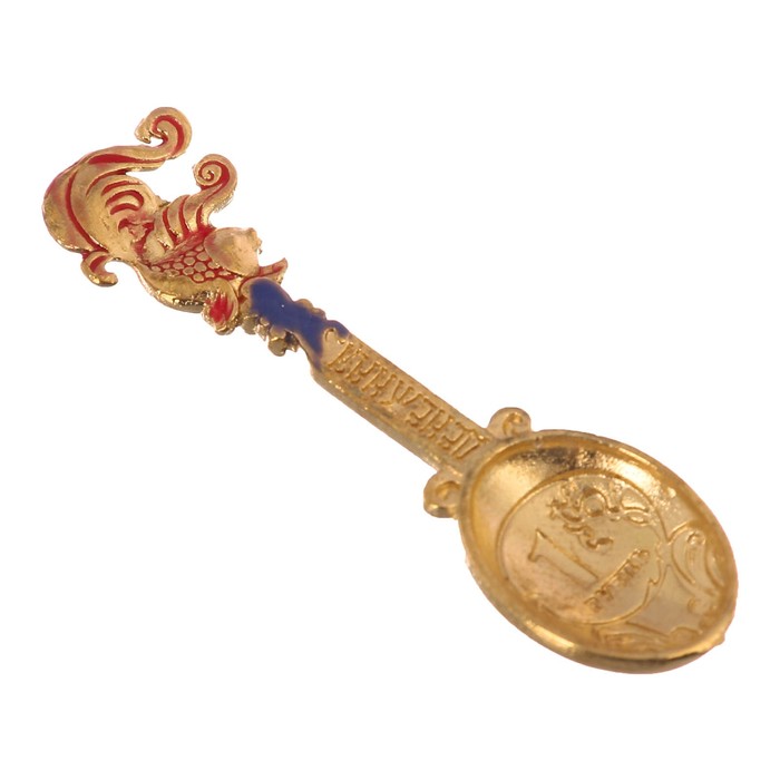 Ложка-загребушка с заливкой "Денежная рыбка"