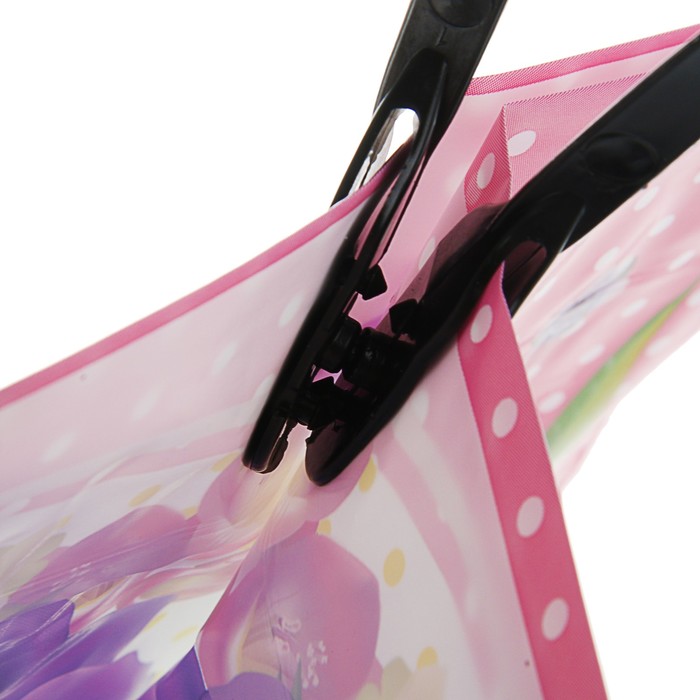 Пакет "Цветочный венок". полиэтиленовый с пластиковой ручкой. 38х35 см. 100 мкм.