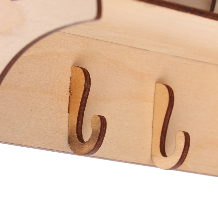 Ключница из фанеры "Вечерняя открытка" (набор 8 деталей) 30х21,5х8 см