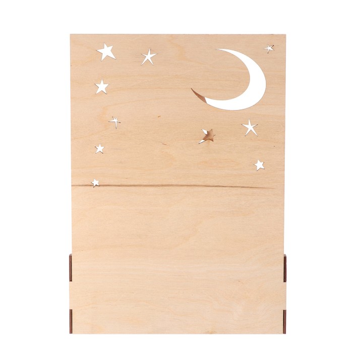 Ключница из фанеры "Вечерняя открытка" (набор 8 деталей) 30х21,5х8 см