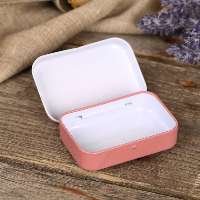 Шкатулка металл "Чаепитие" МИКС 1,8х7,5х5 см