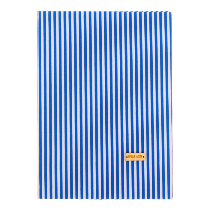 Ткань на клеевой основе «Синие полоски», 21 х 30 см