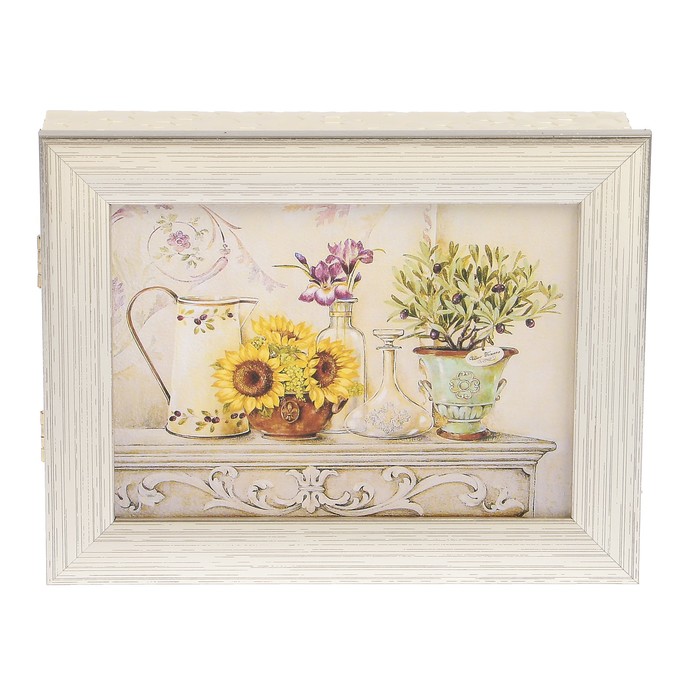 Ключница пластик "Подсолнухи" 18х23 см