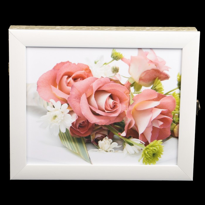 Ключница пластик "Розовые розы" 25х30 см