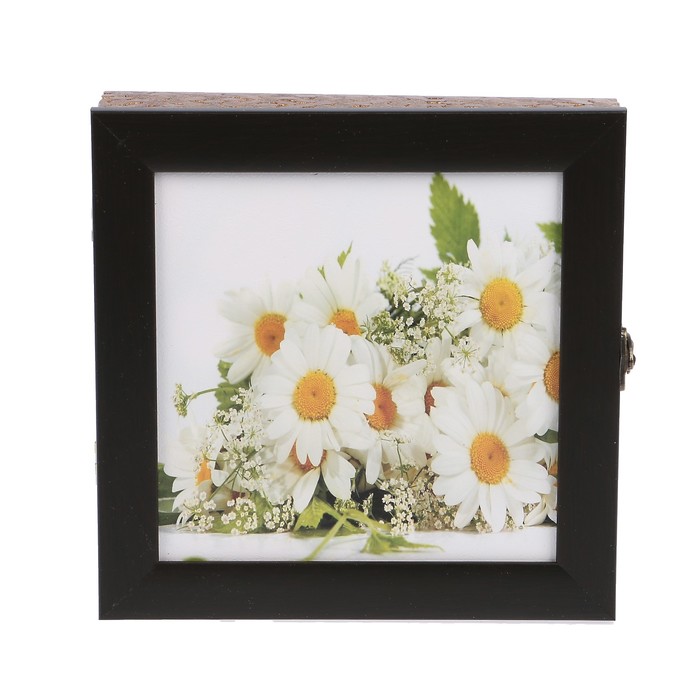 Ключница пластик "Букет ромашек" 23х23 см