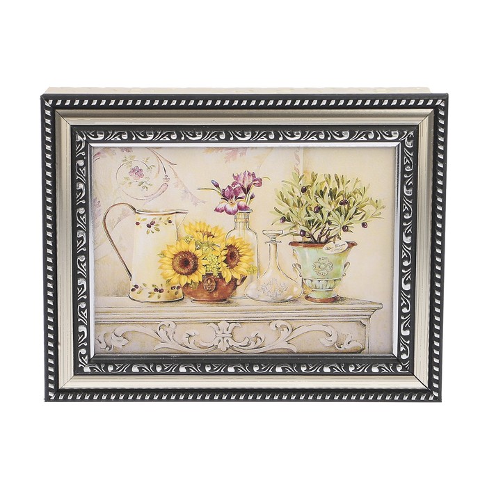 Ключница пластик "Подсолнухи" 18х23 см