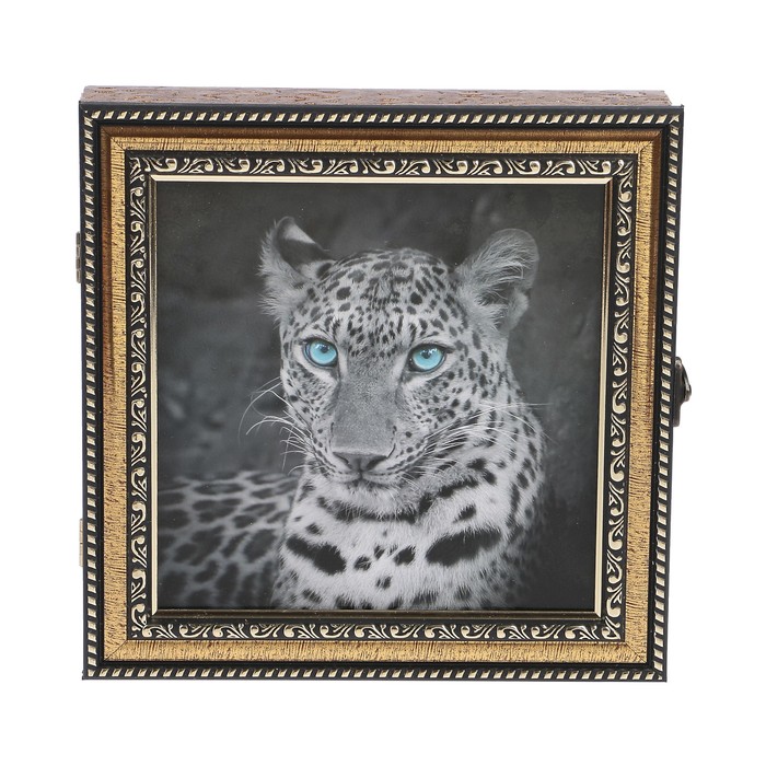Ключница пластик "Леопард" 23х23 см