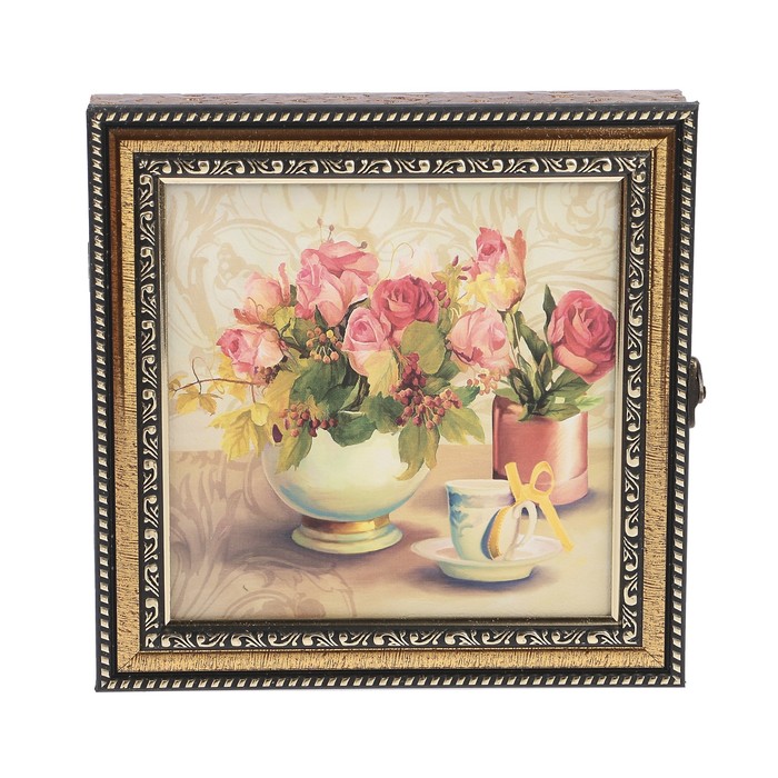 Ключница пластик "Букет" 23х23 см