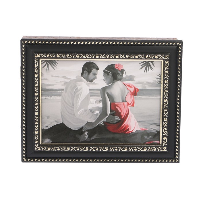 Ключница пластик "Пара на плаже" 18х23 см