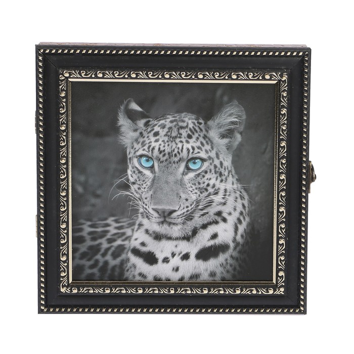 Ключница пластик "Леопард" 23х23 см