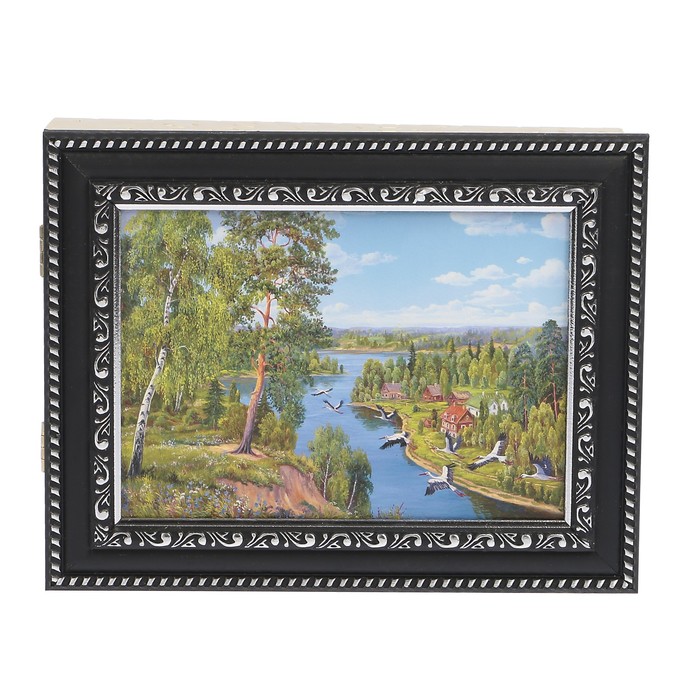 Ключница пластик "Тихая река" 18х23 см