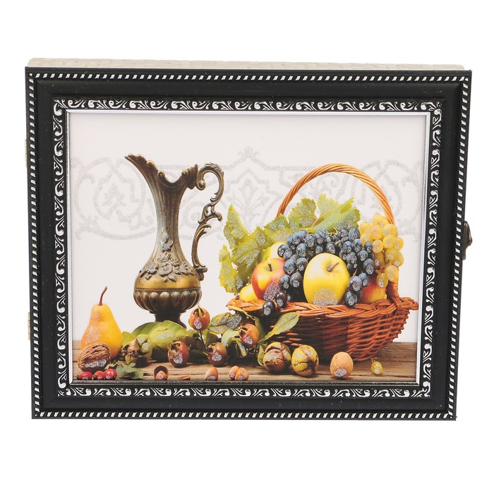 Ключница пластик "Фрукты в корзинке" 25х30 см