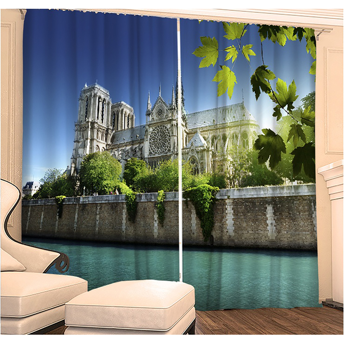 Фотошторы "Великолепие Старины" 145х260 см 2шт, габардин 160гр/м2, пэ100%