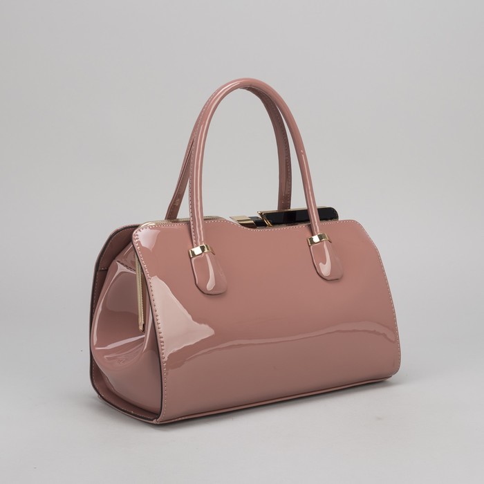 Сумка женская, отдел с перегородкой на молнии, наружный карман, цвет пудровый