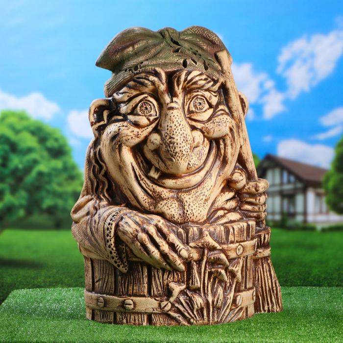 Садовый светильник "Бабка Ёжка"