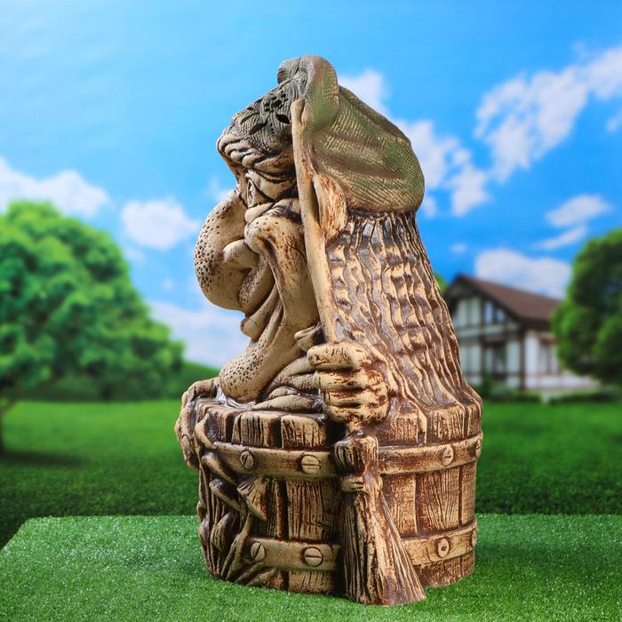 Садовый светильник "Бабка Ёжка"