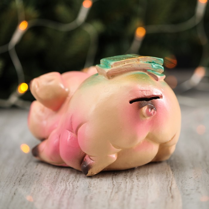 Копилка "Свинка мини с деньгами" 18*12 см