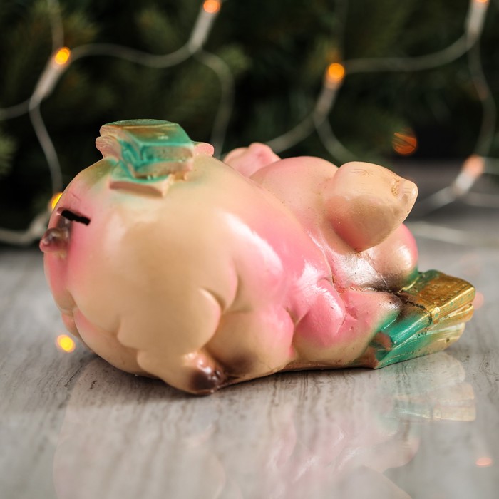 Копилка "Свинка мини с деньгами" 18*12 см