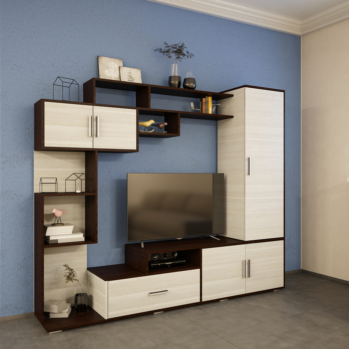 Гостиная Пекин, 2100х1758х400, Венге лоредо