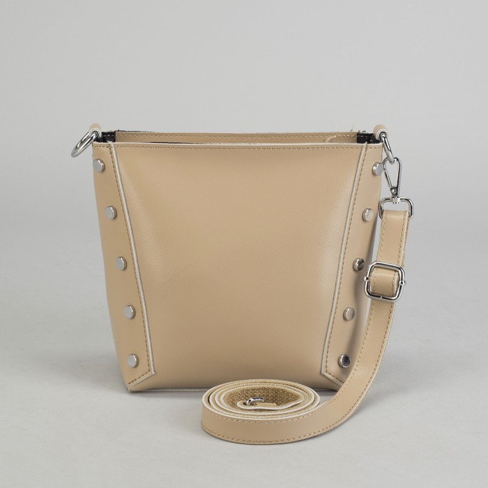 Сумка женская, отдел с перегородкой на молнии, длинный ремень, цвет хаки