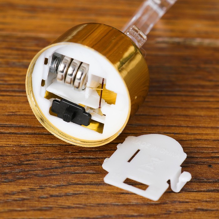 Свеча светодиодная "Цифра 6", цвет золото