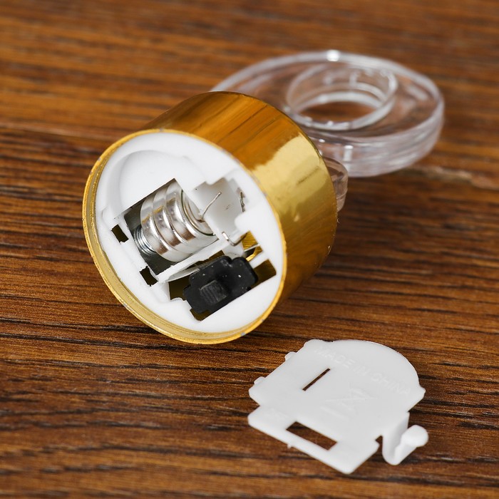 Свеча светодиодная "Цифра 9", цвет золото