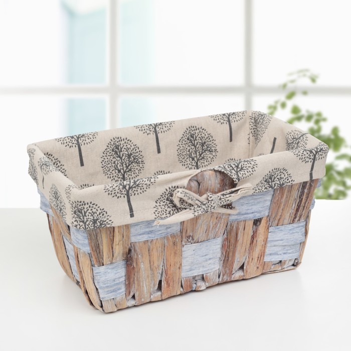 Корзина для хранения плетеная 27х17х13,5 см "Лес" малая