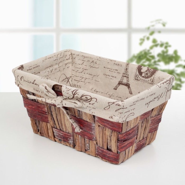 Корзина для хранения плетеная 27х17х13,5 см "Париж" малая