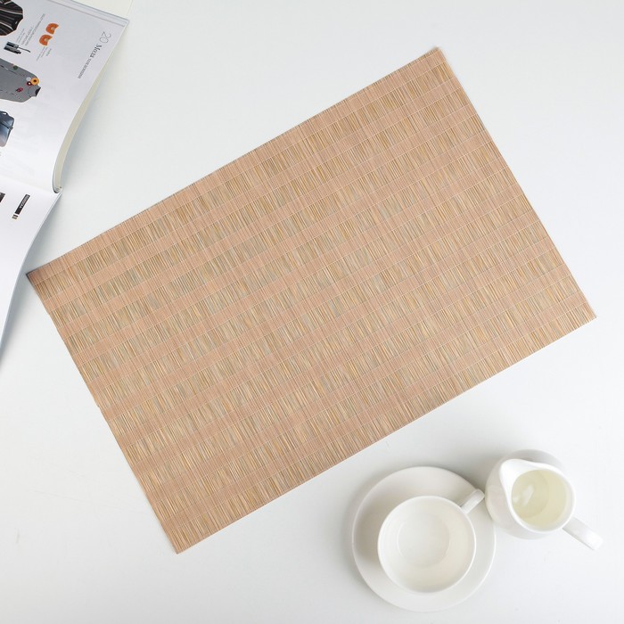 Салфетка кухонная "Слои" 45х30 см, цвет бежевый