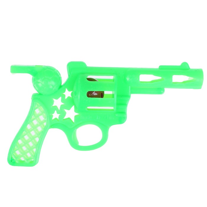 Свисток-погремушка "Пистолетик", цвета МИКС