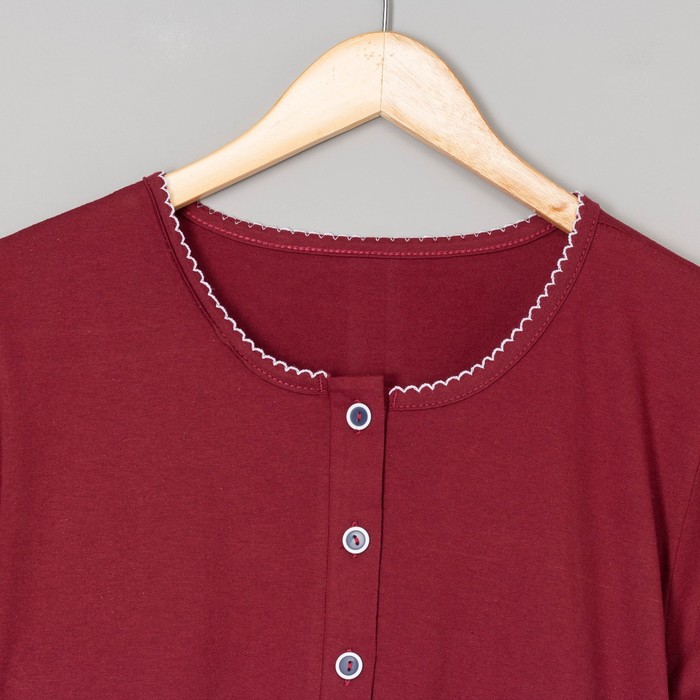 Комплект женский (туника, брюки) "Чудо" цвет бордо, р-р 46