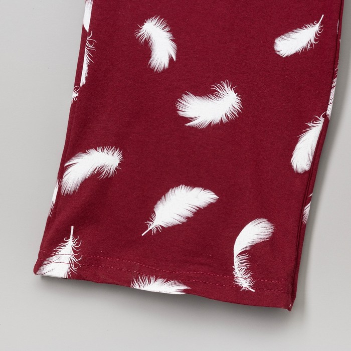 Комплект женский (туника, брюки) "Чудо" цвет бордо, р-р 58