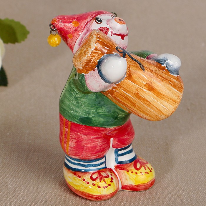 Сувенир «Прорсёнок Ниф-ниф», 6х5х9,5 см, ярославская майолика